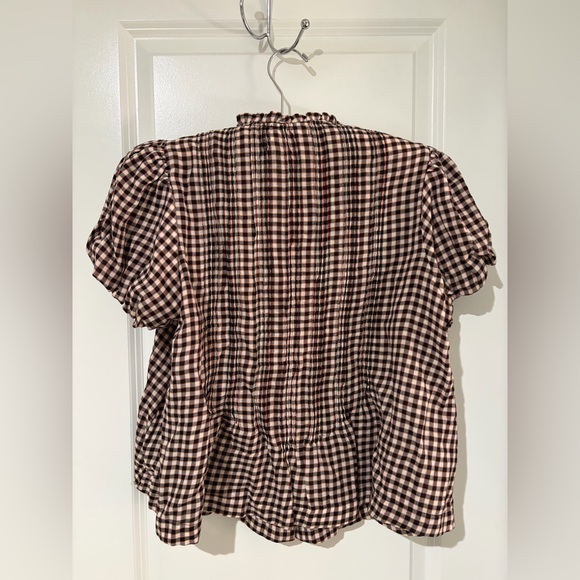 Doen Millie Top in Delphine Plaid - Picture 3 of 6